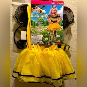 Girls Size Small 4/6 Buzzing Bee Halloween Costume
